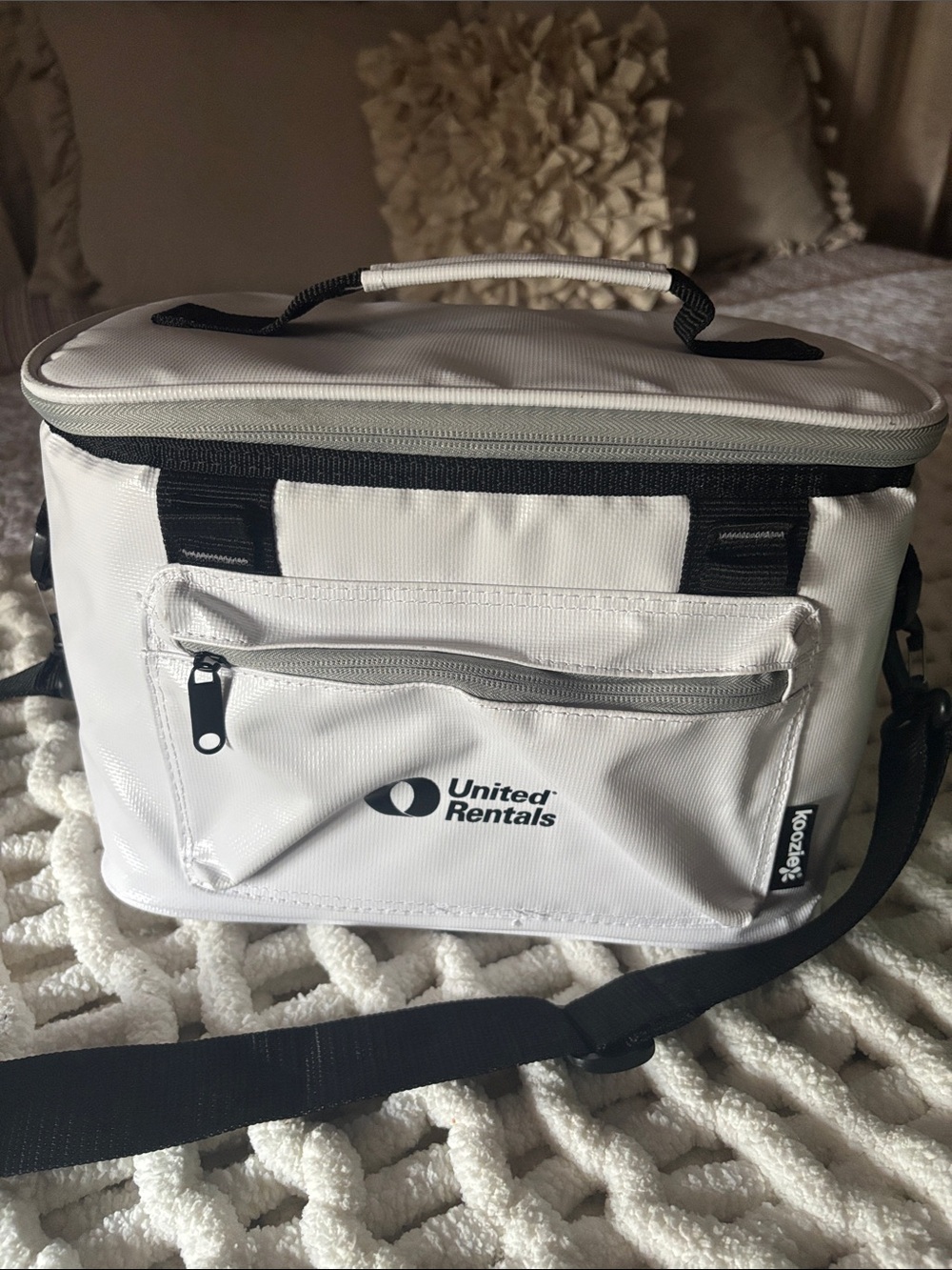 White Soft-Sided Cooler Bag for Men